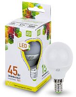 Лампа светодиодная ASD Standart G45 Шар E14 220В 5Вт 450Лм 3000К 45х78мм картинка 